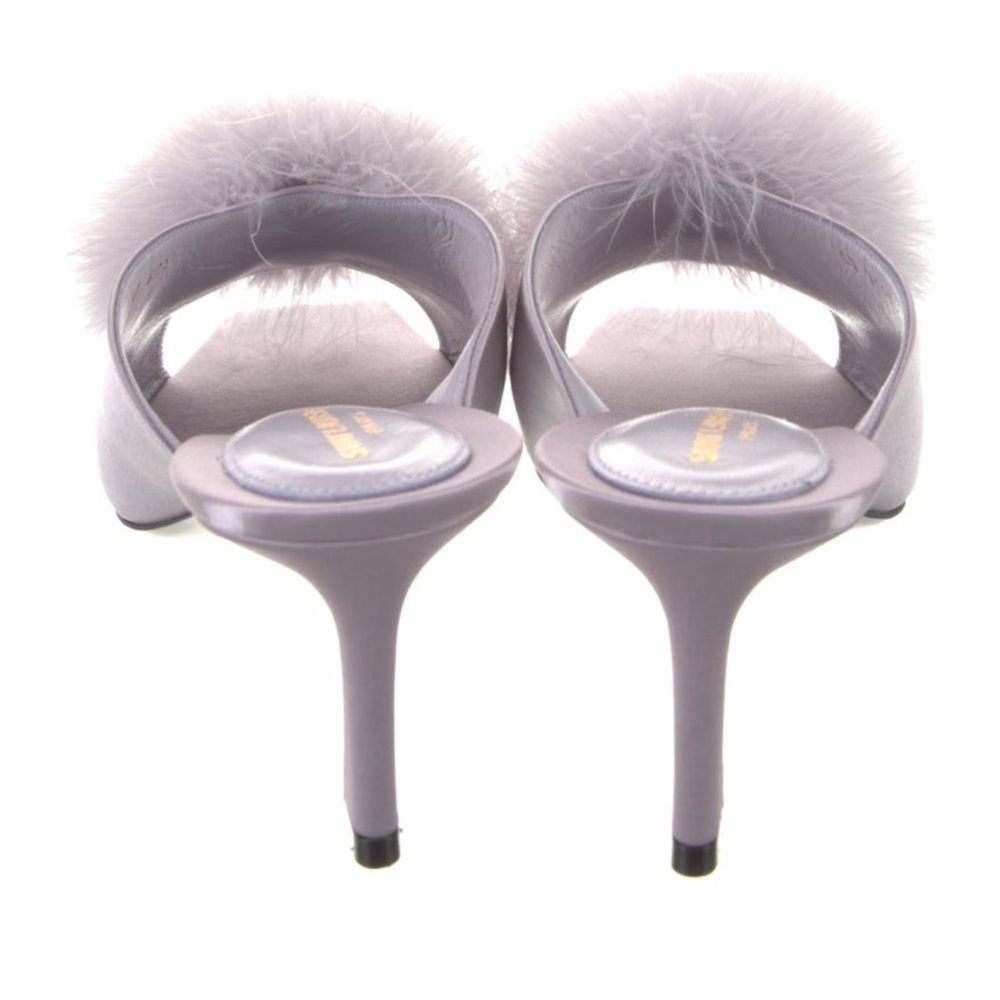 Saint Laurent Feather Embellished Mules - Picture 4 of 5
